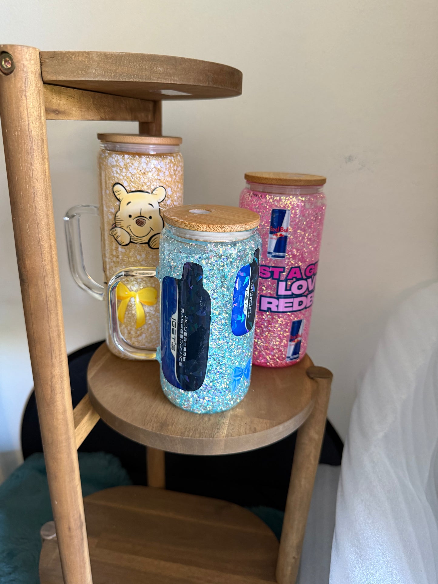 Handled Glass Snow Globes